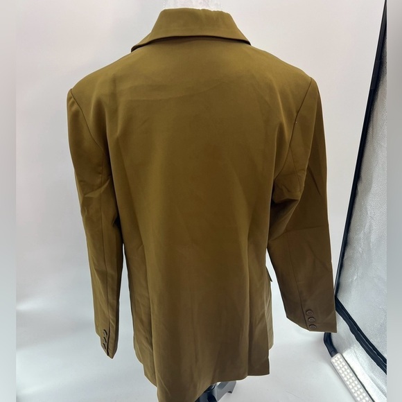 Brown Blazer – Modernized, Open-Front Design Size L - Picture 4 of 6